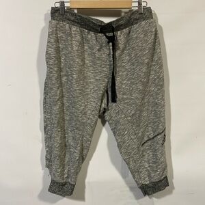 Adidas Gray Jogger Pants with Black Drawstring